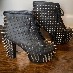 Jeffrey Campbell Lita Spiked boots size 7.5